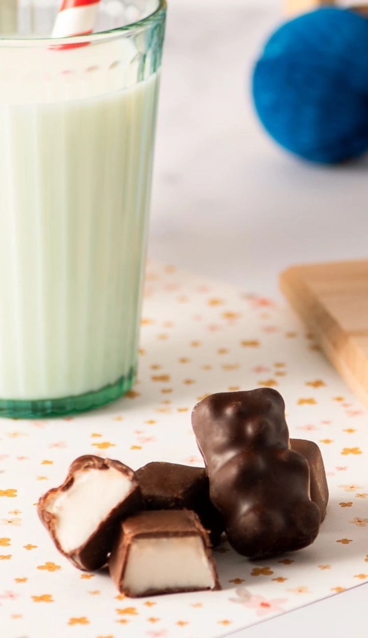 marshmallows coated with chocolate