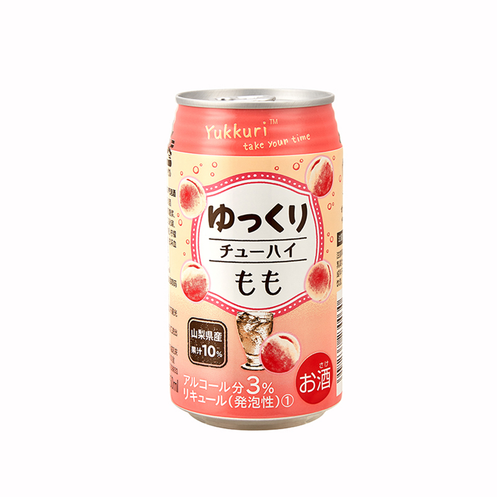 Yukkuri White peach sparkling wine