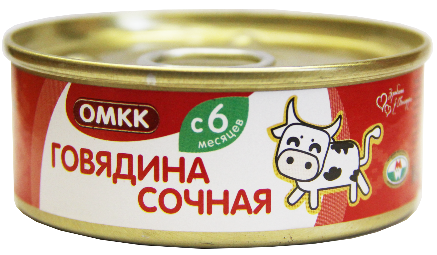 Baby food "Govyadina sochnaya"