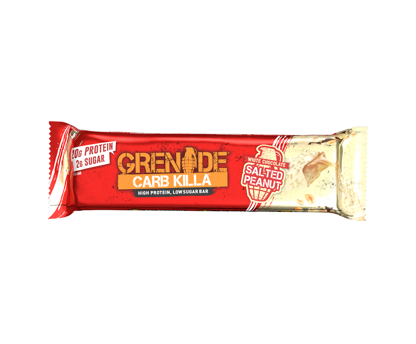 Carb Killa EU1 White Chocolate Salted Peanut Bar Product Shot.png